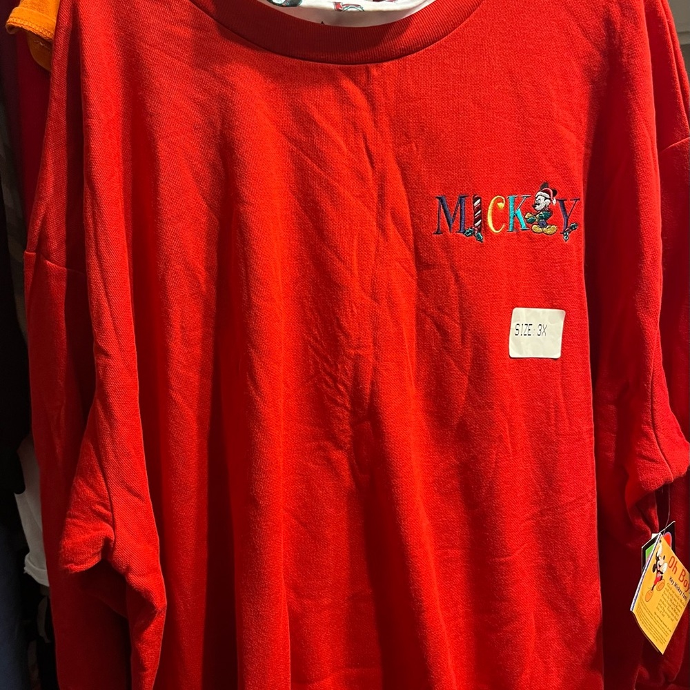 An original Mickey Mouse Christmas pull over with built- in turtleneck